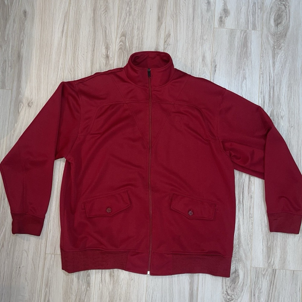 Rocawear Woman's Plus Size Track Jacket 3X Orange Logo Zip Front, Pockets VTG
